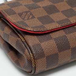 Pre Owned Louis Vuitton Damier Ebene Canvas Favorite PM Bag