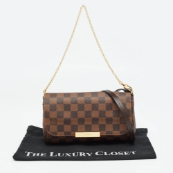 Pre Owned Louis Vuitton Damier Ebene Canvas Favorite PM Bag