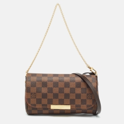 Pre Owned Louis Vuitton Damier Ebene Canvas Favorite PM Bag