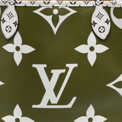 Louis Vuitton Khaki Giant Monogram Canvas Neverfull MM Bag