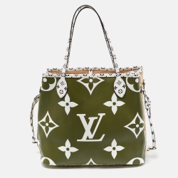 Louis Vuitton Khaki Giant Monogram Canvas Neverfull MM Bag
