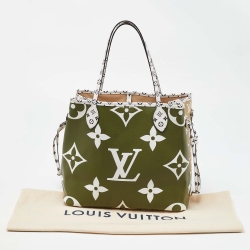 Louis Vuitton Khaki Giant Monogram Canvas Neverfull MM Bag