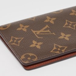 Pre Owned Louis Vuitton Monogram Canvas Long Bifold Wallet