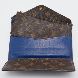 مملوكة مسبقًا Louis Vuitton Blue Monogram Canvas  Josephine Wallet