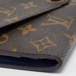 مملوكة مسبقًا Louis Vuitton Blue Monogram Canvas  Josephine Wallet