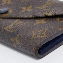 مملوكة مسبقًا Louis Vuitton Blue Monogram Canvas  Josephine Wallet