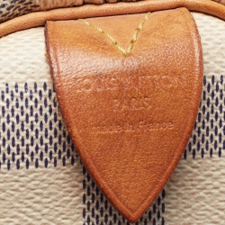 Pre Owned Louis Vuitton Damier Azur Canvas Speedy 35 Bag