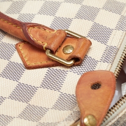 Pre Owned Louis Vuitton Damier Azur Canvas Speedy 35 Bag