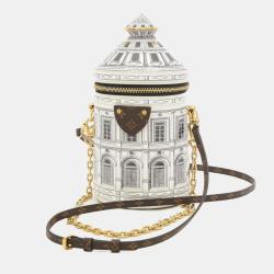 Pre Owned Louis Vuitton Cannes Vase Limited Edition Fornasetti Architettura Print Shoulder Bag 