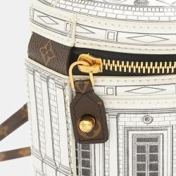 Pre Owned Louis Vuitton Cannes Vase Limited Edition Fornasetti Architettura Print Shoulder Bag 
