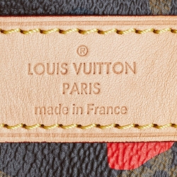 Pre Owned Louis Vuitton Jungle Dots Monogram Canvas Limited Edition Keepall Bandouliere 50 Bag