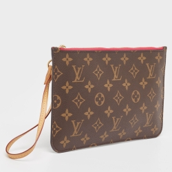 Pre Owned Louis Vuitton Monogram Canvas Zip Pouch