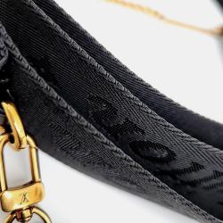 Louis Vuitton Black Leather New Wave Multi Pochette Shoulder Bag