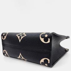 Louis Vuitton Black Giant Monogram Empriente Leather Onthego PM Tote Bag