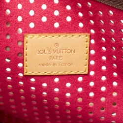 Pre Owned Louis Vuitton Fuchsia Monogram Perforated Canvas Speedy 30 Bag