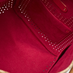 Pre Owned Louis Vuitton Fuchsia Monogram Perforated Canvas Speedy 30 Bag