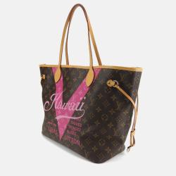 Louis Vuitton Hot Pink Monogram Hawaii V Neverfull MM Tote Bag
