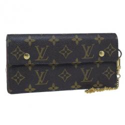 Pre Owned Louis Vuitton Monogram Canvas Macassar Continental Wallet