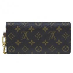 Pre Owned Louis Vuitton Monogram Canvas Macassar Continental Wallet
