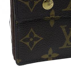 Pre Owned Louis Vuitton Monogram Canvas Macassar Continental Wallet