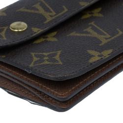 Pre Owned Louis Vuitton Monogram Canvas Macassar Continental Wallet