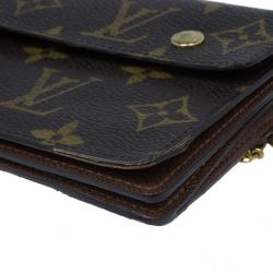 Pre Owned Louis Vuitton Monogram Canvas Macassar Continental Wallet