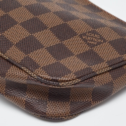 Pre Owned Louis Vuitton Damier Ebene Canvas Navona Pochette Accessoires Bag