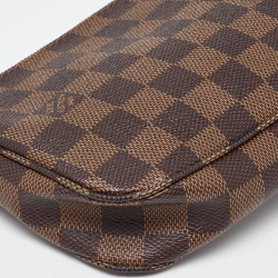 Pre Owned Louis Vuitton Damier Ebene Canvas Navona Pochette Accessoires Bag