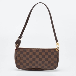 Pre Owned Louis Vuitton Damier Ebene Canvas Navona Pochette Accessoires Bag