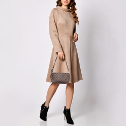 Pre Owned Louis Vuitton Damier Ebene Canvas Navona Pochette Accessoires Bag