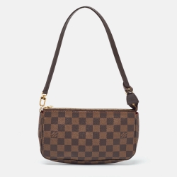 Pre Owned Louis Vuitton Damier Ebene Canvas Navona Pochette Accessoires Bag
