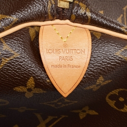 Pre Owned Louis Vuitton Brown Monogram Canvas Keepall 55 Bag