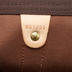 Pre Owned Louis Vuitton Brown Monogram Canvas Keepall 55 Bag
