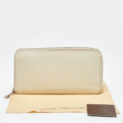 Pre Owned Louis Vuitton Ivorie Epi Leather Zippy Wallet