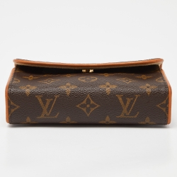 Pre Owned Louis Vuitton Monogram Coated Canvas Pochette Florentine Belt Bag