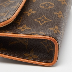 Pre Owned Louis Vuitton Monogram Coated Canvas Pochette Florentine Belt Bag