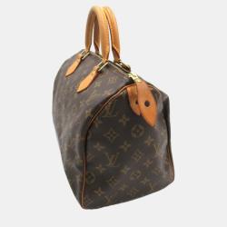Louis Vuitton Brown Canvas 30 Speedy Satchel bag