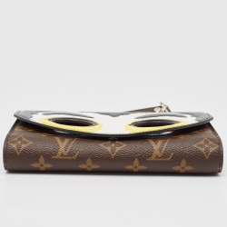Pre Owned Louis Vuitton Black Monogram Canvas Kabuki Wallet On A Chain