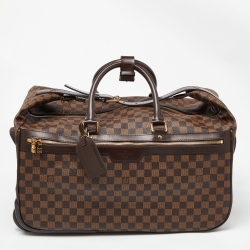 Pre Owned Louis Vuitton Damier Ebene Canvas Eole 50 Rolling Luggage