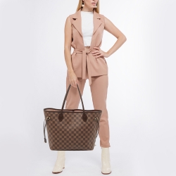 Louis Vuitton Damier Ebene Canvas Neverfull MM Bag