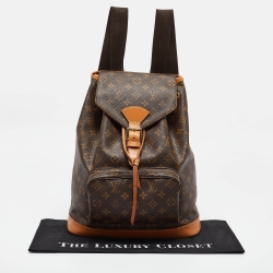 Pre Owned Louis Vuitton Monogram Canvas Montsouris GM Bag