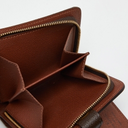 Pre Owned Louis Vuitton Monogram Canvas Compact Wallet