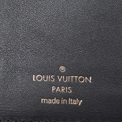 مملوكة مسبقًا Louis Vuitton Black Leather New Wave Compact Wallet