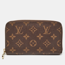 Louis Vuitton Monogram Canvas Zippy Compact Wallet