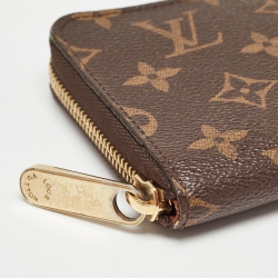 Louis Vuitton Monogram Canvas Zippy Compact Wallet