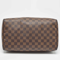 Pre Owned Louis Vuitton Damier Ebene Canvas Speedy 30 Bag