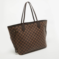 Louis Vuitton Damier Ebene Canvas Neverfull MM Bag