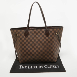 Louis Vuitton Damier Ebene Canvas Neverfull MM Bag