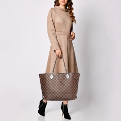 Louis Vuitton Damier Ebene Canvas Neverfull MM Bag