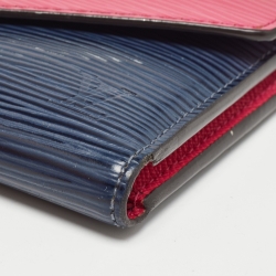 Louis Vuitton Indigo/Hot Pink Epi Leather Victorine Wallet